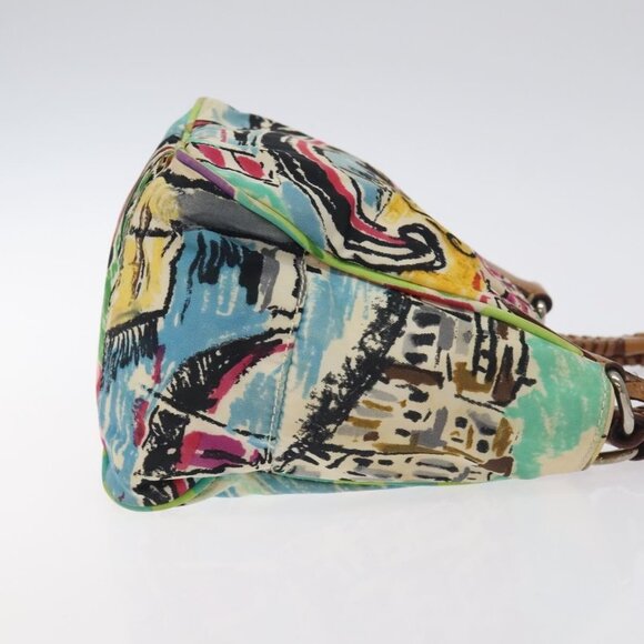 PRADA Hand Bag Nylon Blue Silver Auth 130935 - Picture 5 of 16